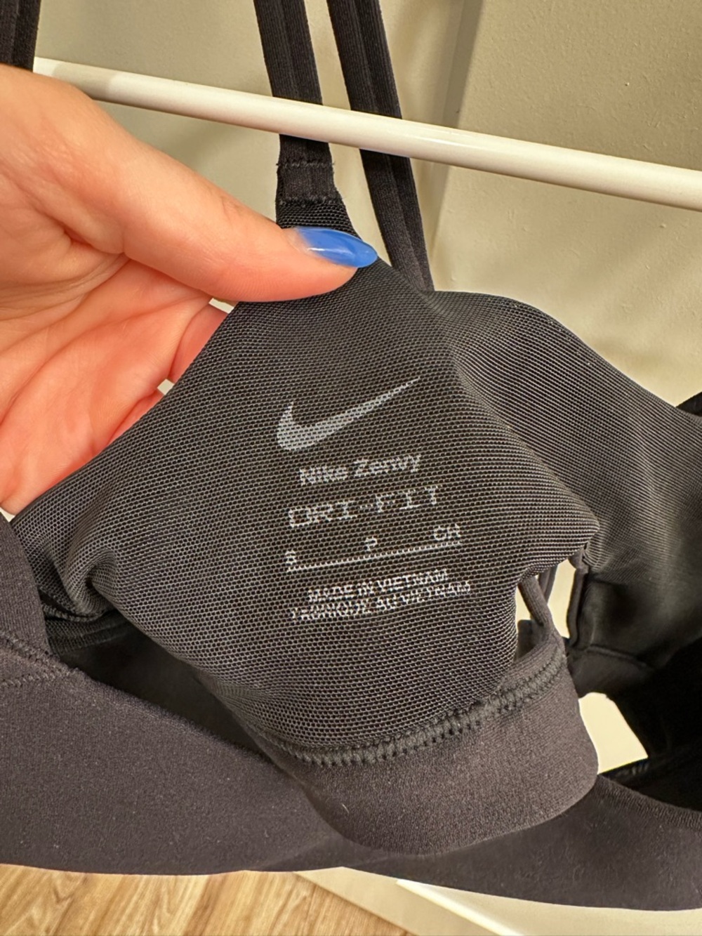 Nike Black Double-Strap Sports Bra - Picture 3 of 3
